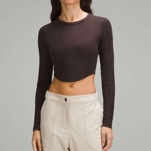 Lululemon Hold Tight Cropped Long-Sleeve Shirt
Espresso Size 12